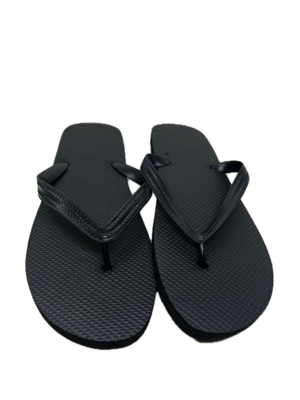 No Brand Flip-Flops Black Sandals Men's Size 11
